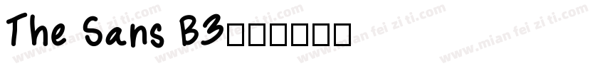 The Sans B3字体转换